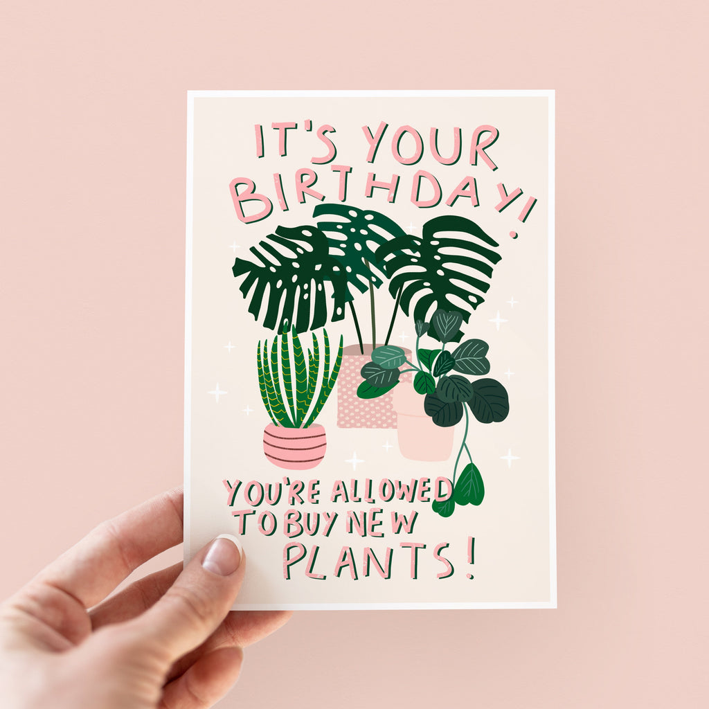 Birthday Card For Plant Lover