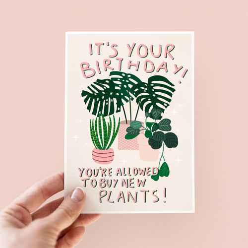 Birthday Card For Plant Lover