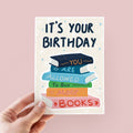 Buy More Books Birthday Card
