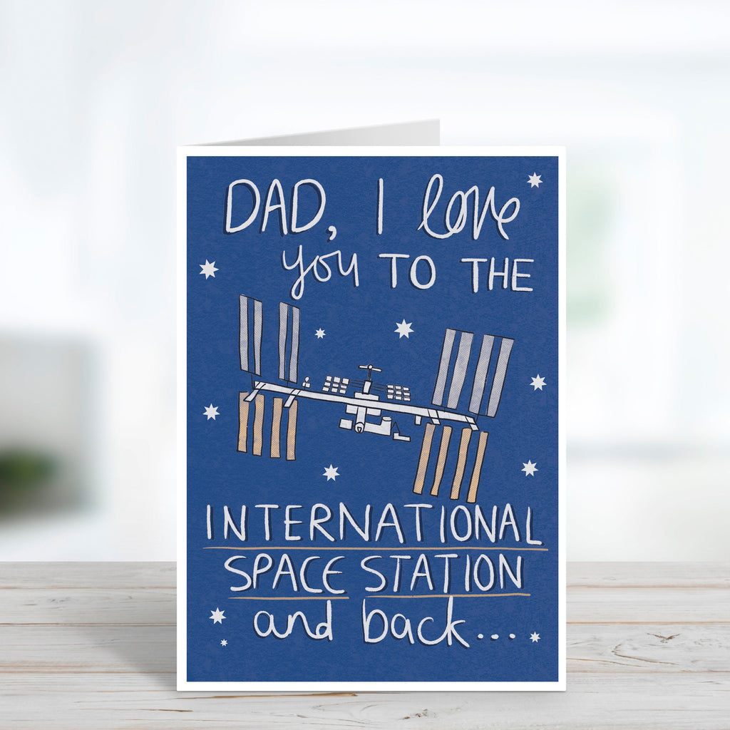 Space Station Father's Day Card