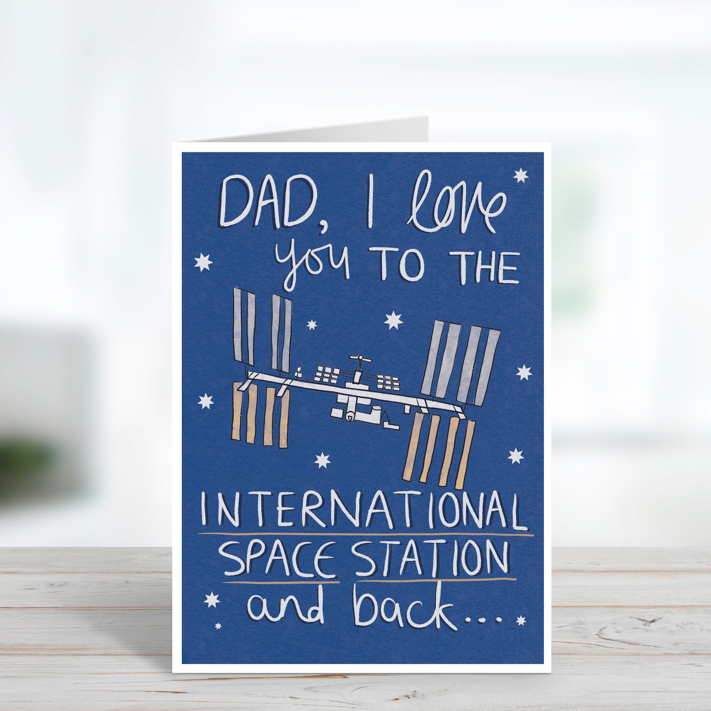 Space Station Father's Day Card