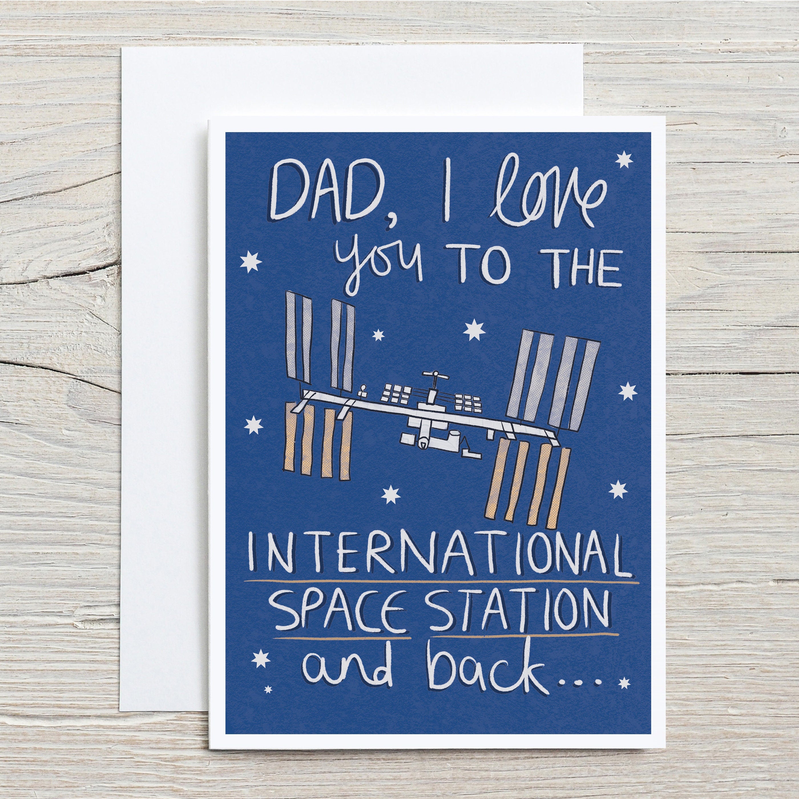 Space Station Father's Day Card