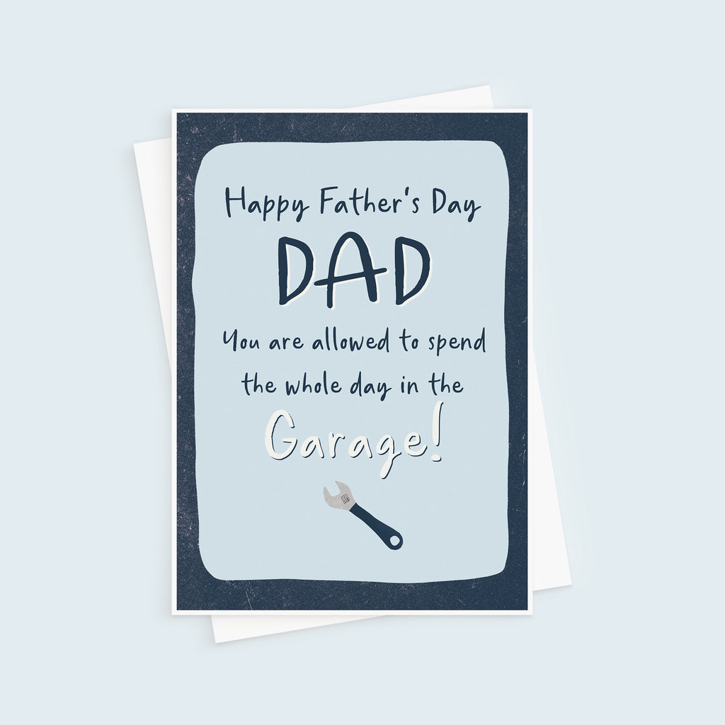 Funny Garage Father's Day Card