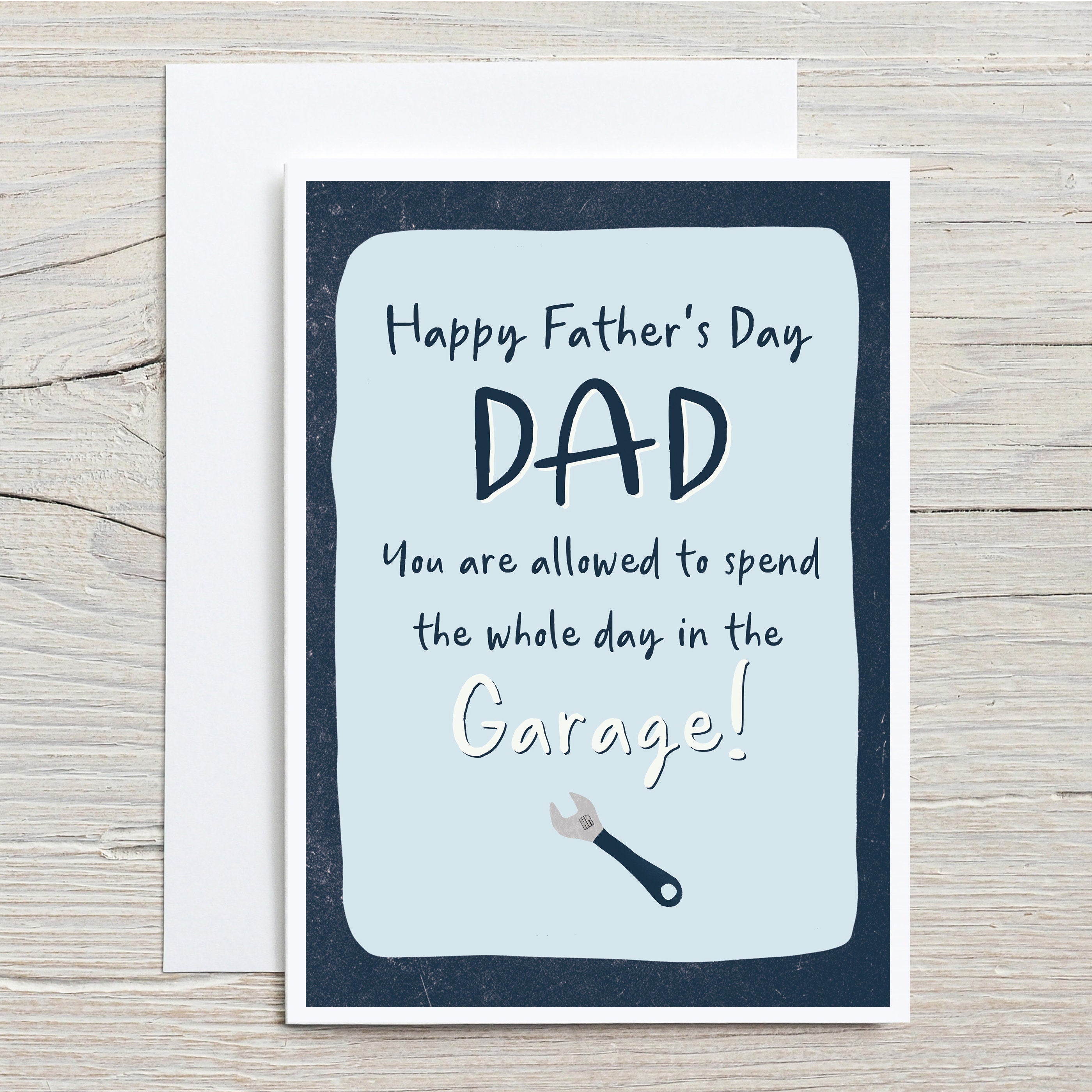 Funny Garage Father's Day Card