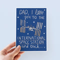 Space Station Father's Day Card