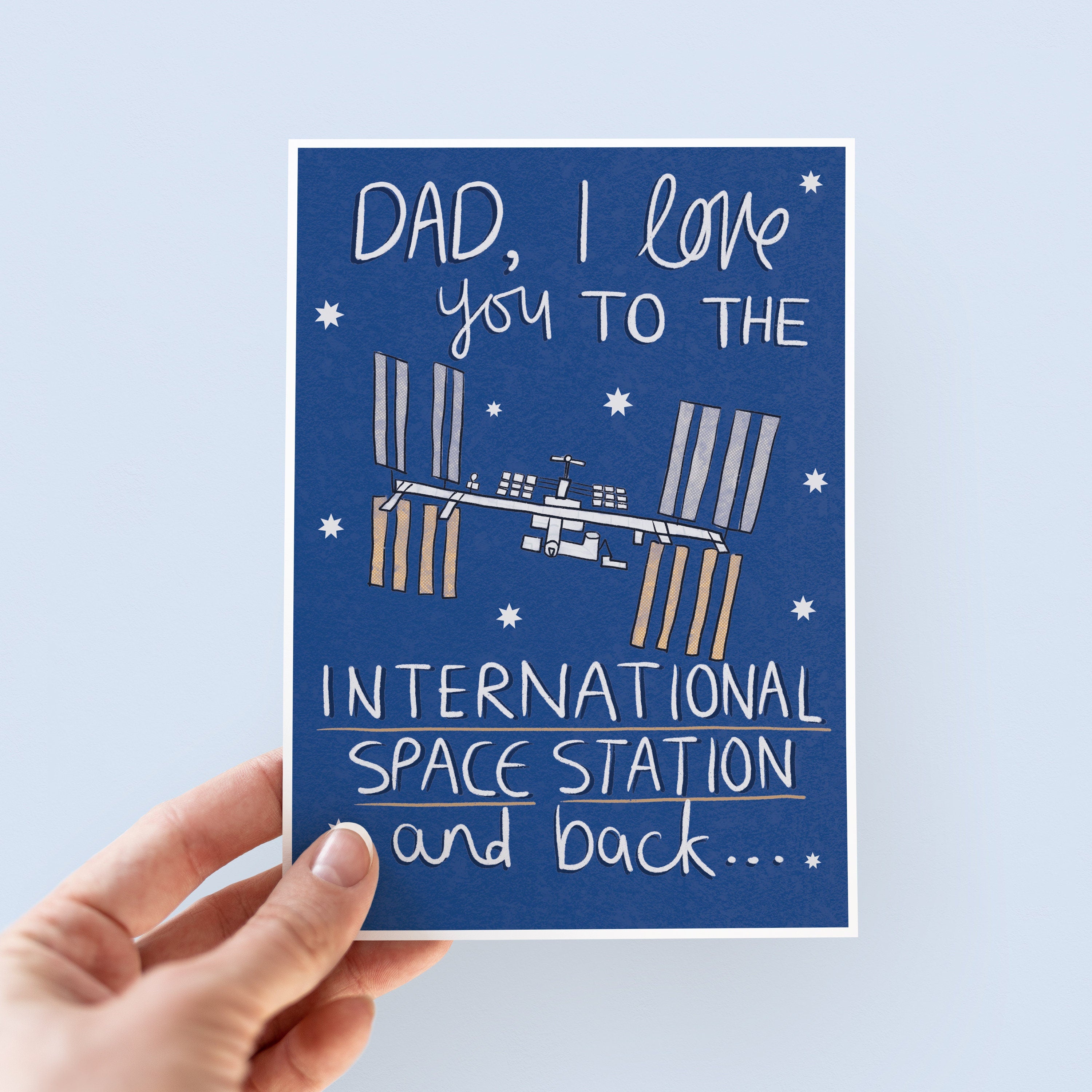 Space Station Father's Day Card