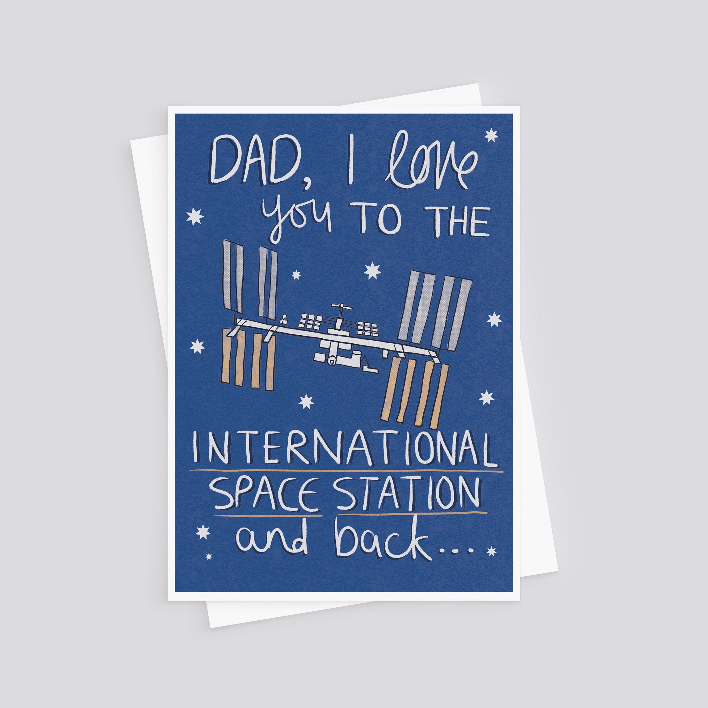 Space Station Father's Day Card