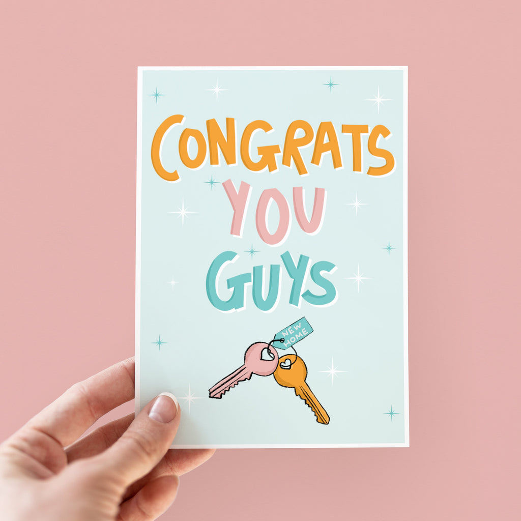 Congrats You Guys New House Card