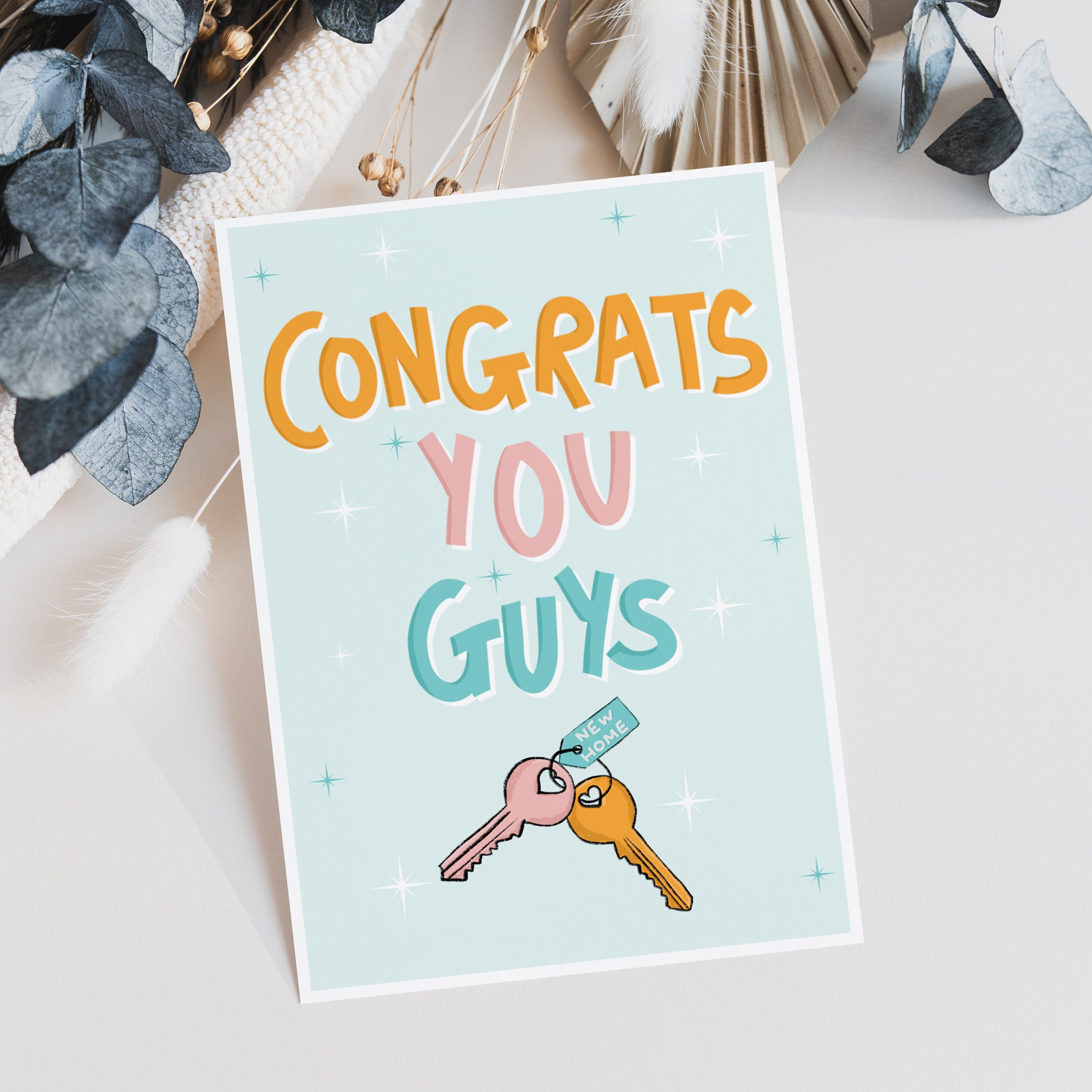 Congrats You Guys New House Card