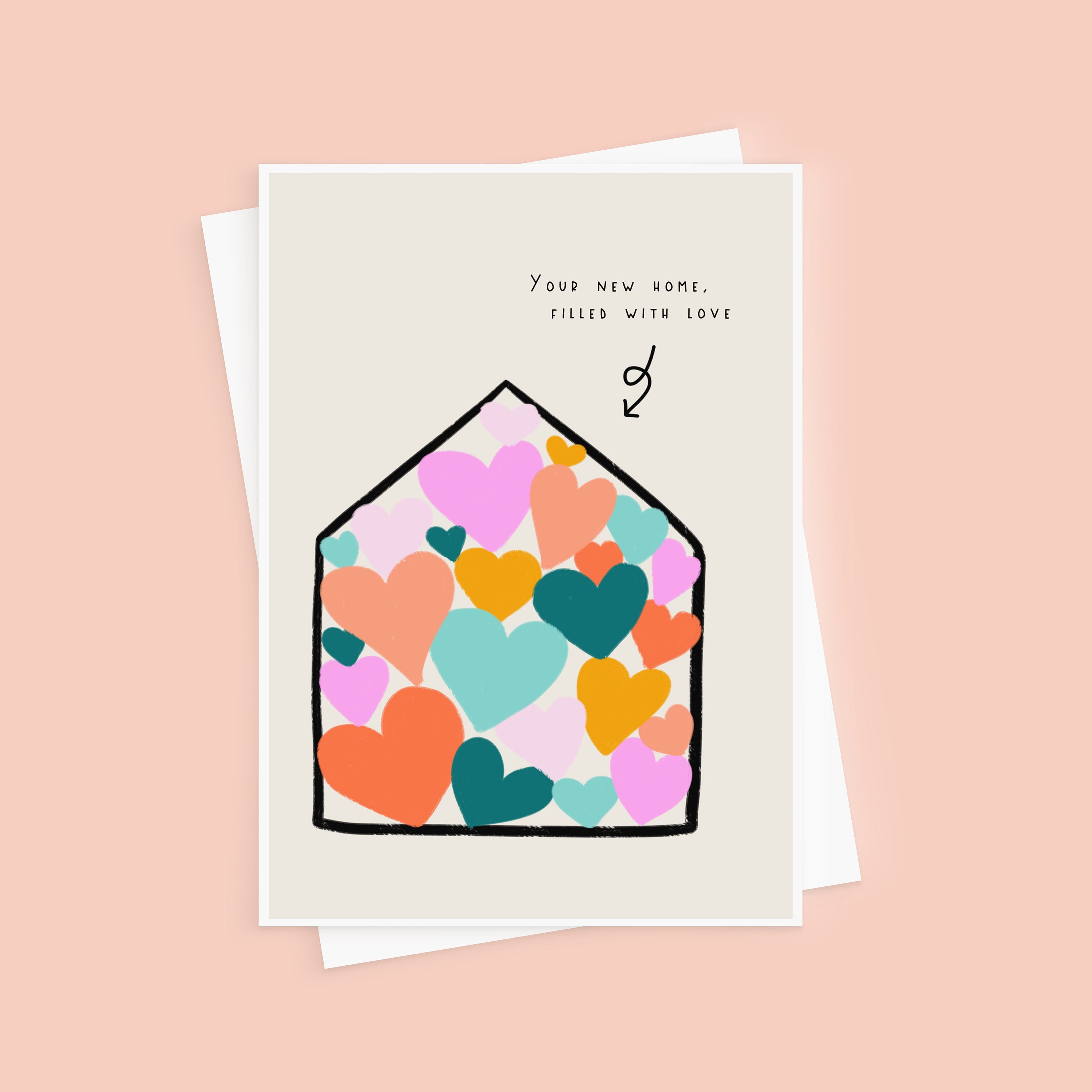 New Home Filled With Love House Warming Card