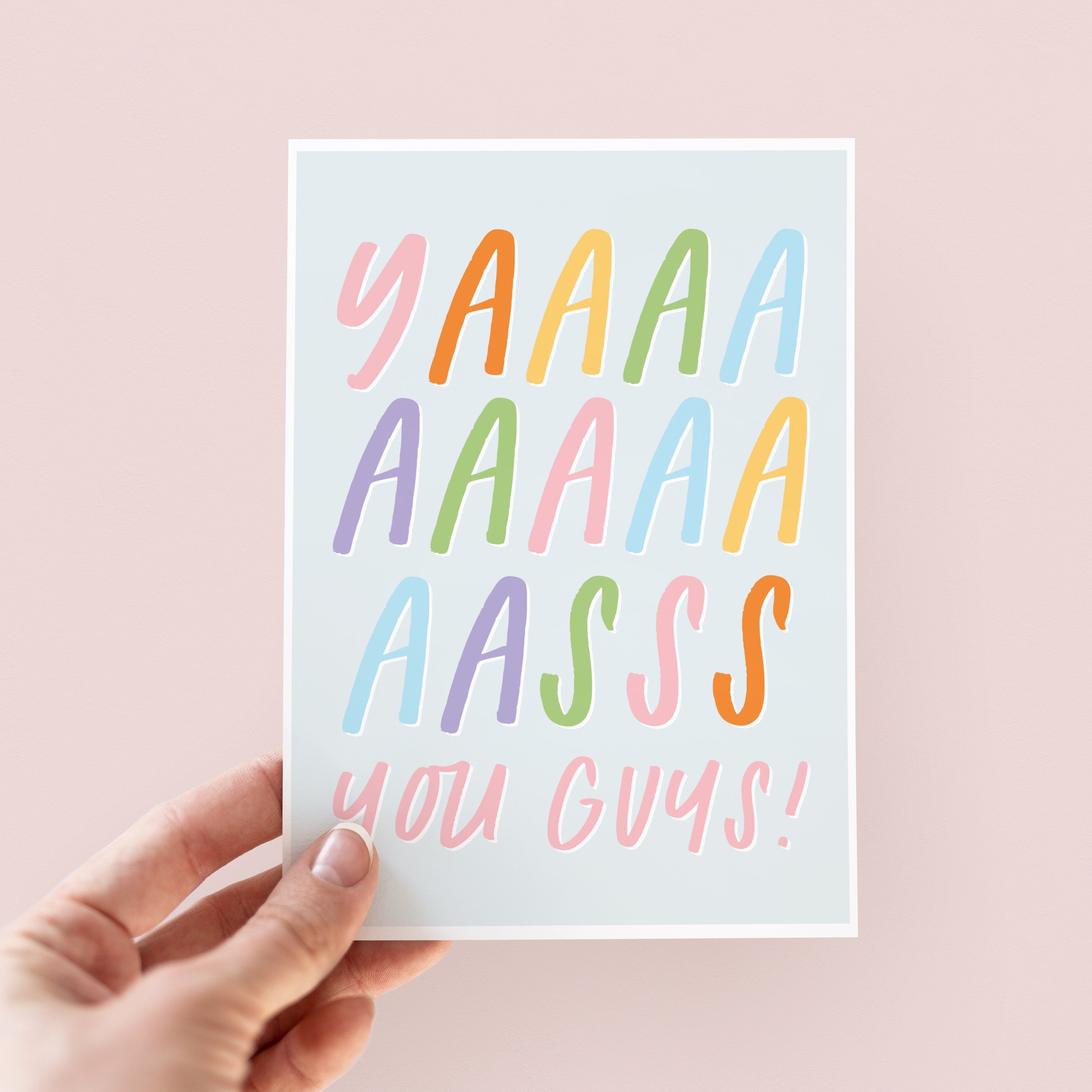 Yasss You Guys Wedding Card