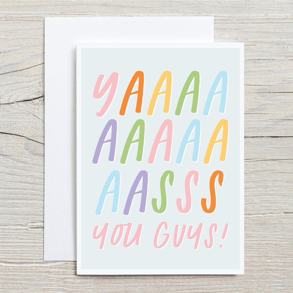 Yasss You Guys Wedding Card