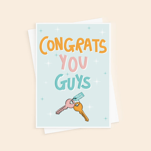 Congrats You Guys New House Card