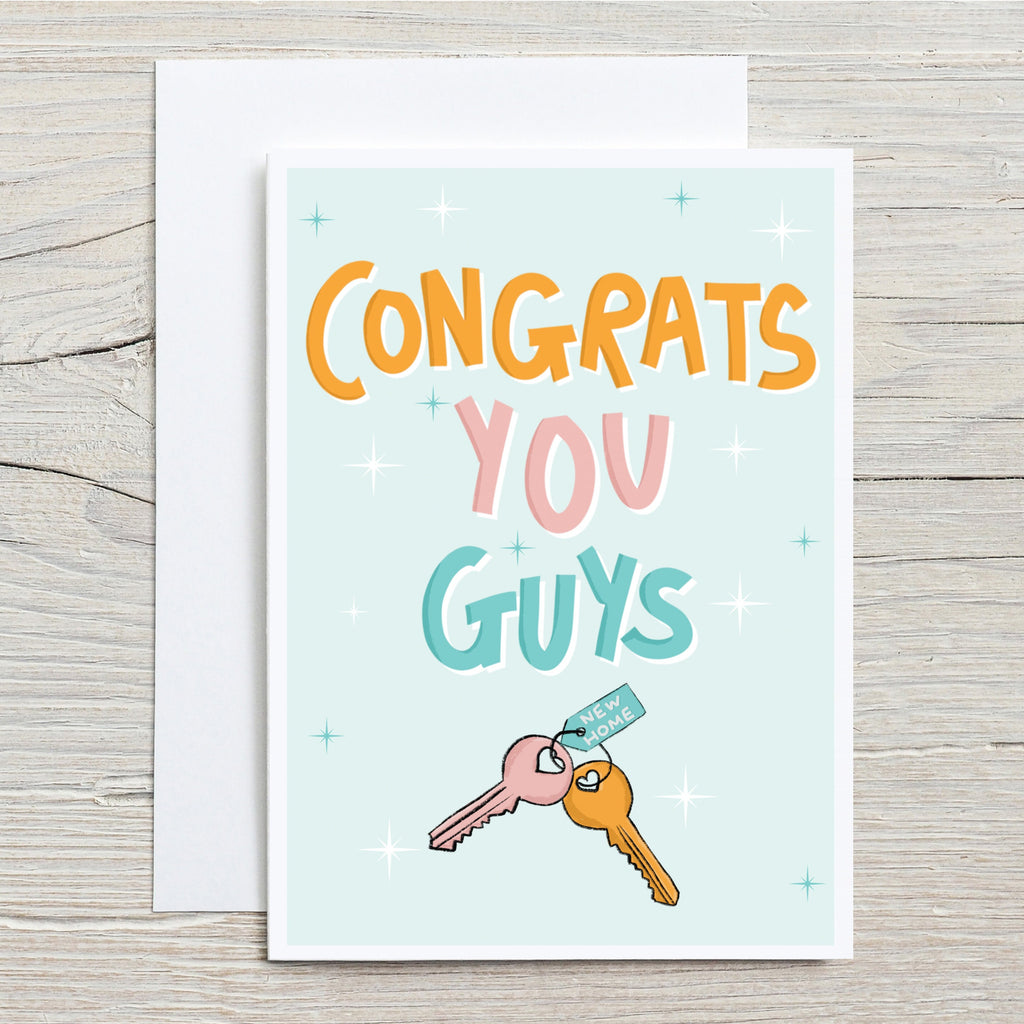 Congrats You Guys New House Card