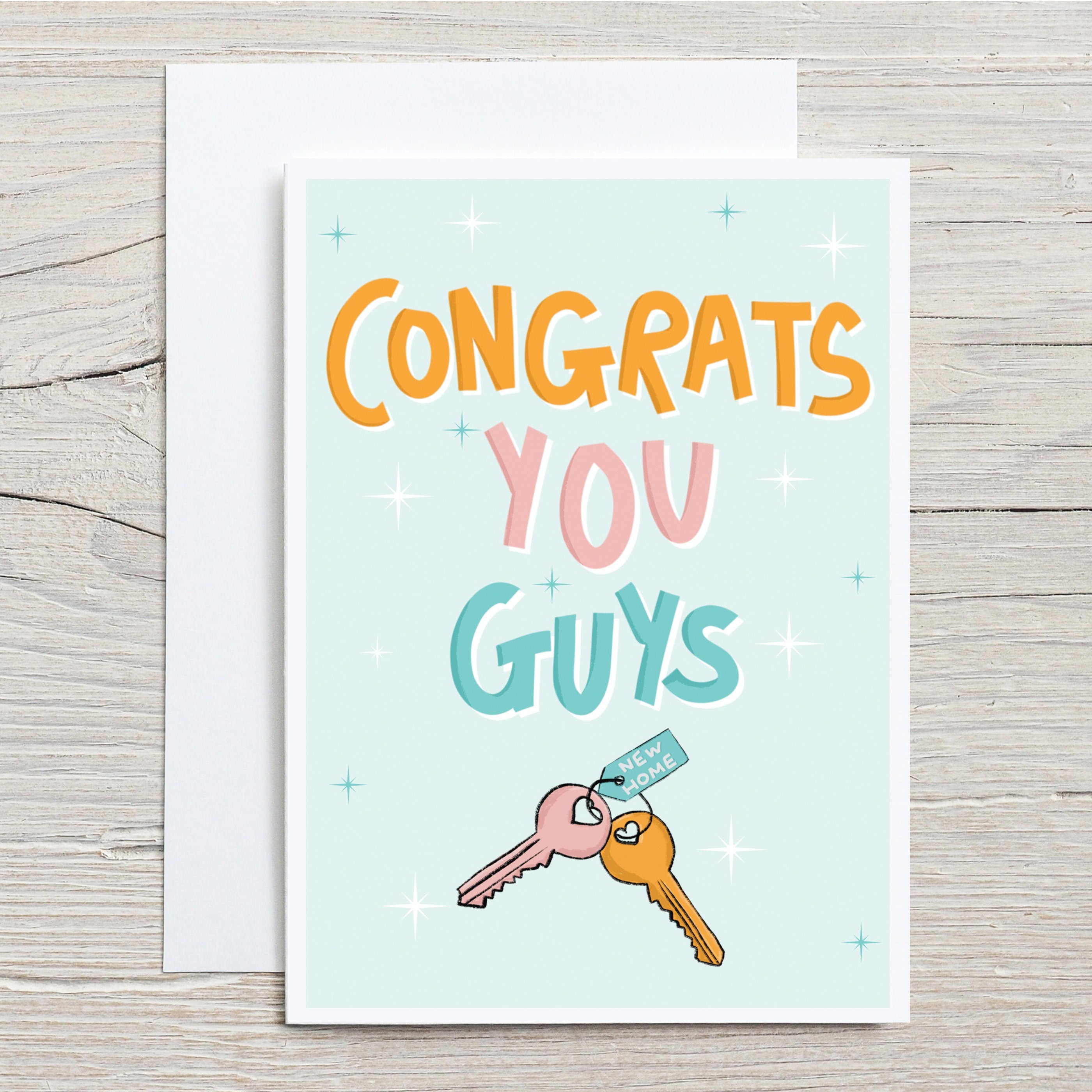 Congrats You Guys New House Card