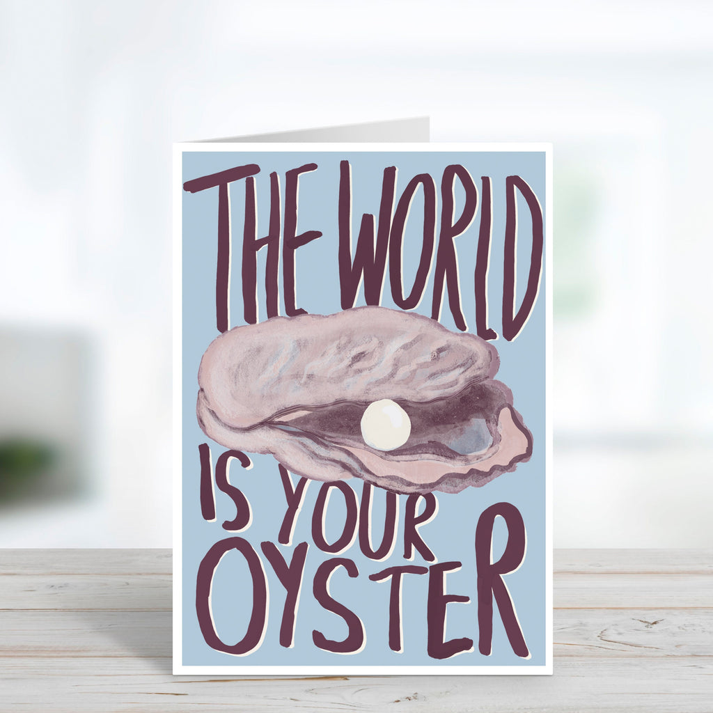 The World Is Your Oyster Congratulations Card