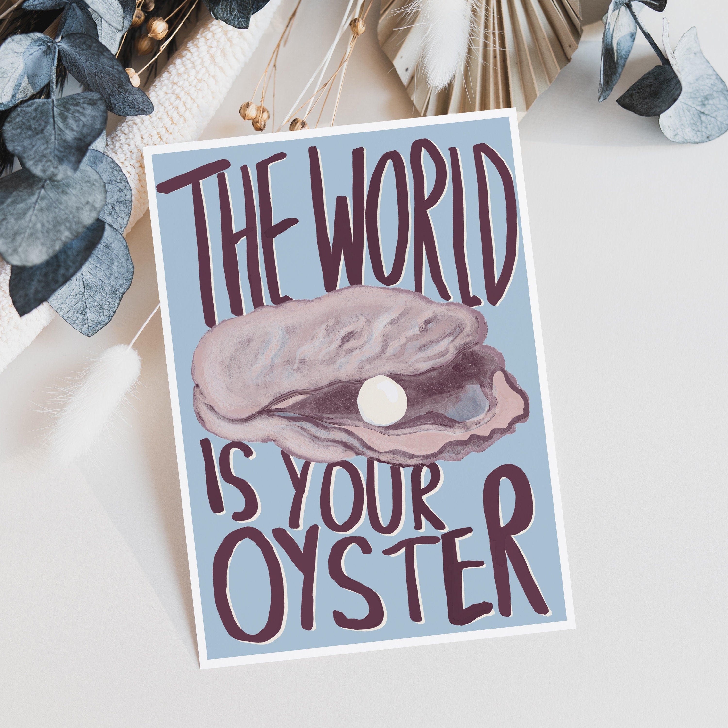 The World Is Your Oyster Congratulations Card
