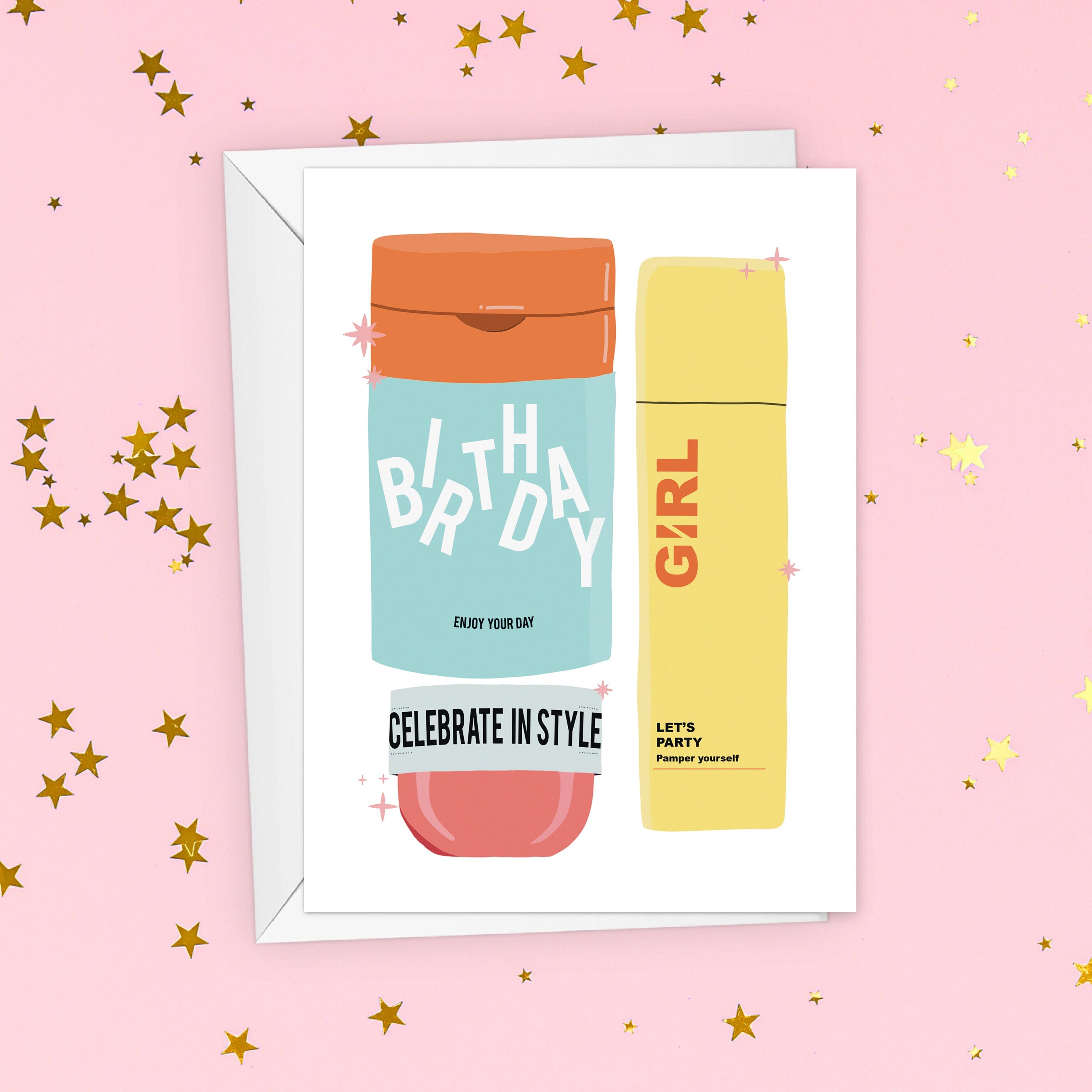Birthday Skincare Card For Teen Girls