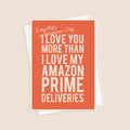 Funny Amazon Prime Valentine's Card For Wife
