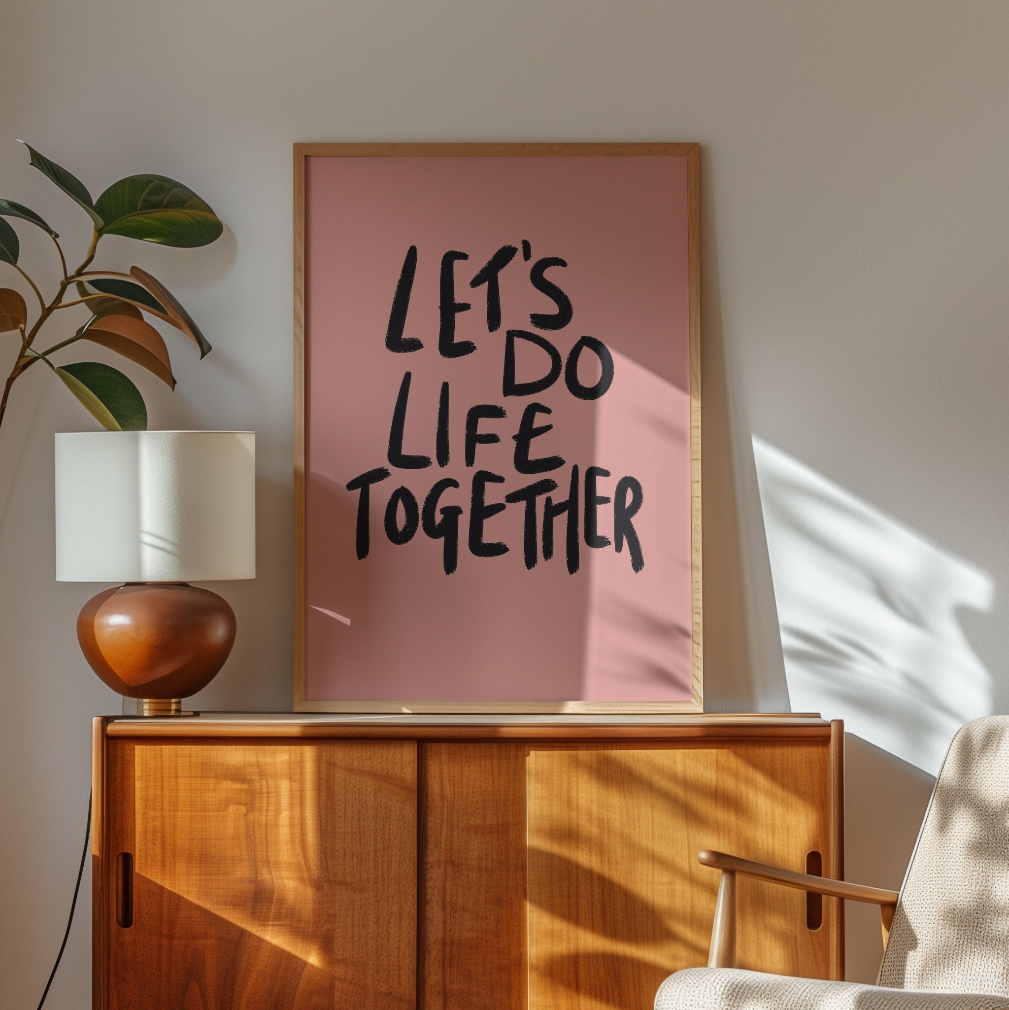Life Together Typography Art Print