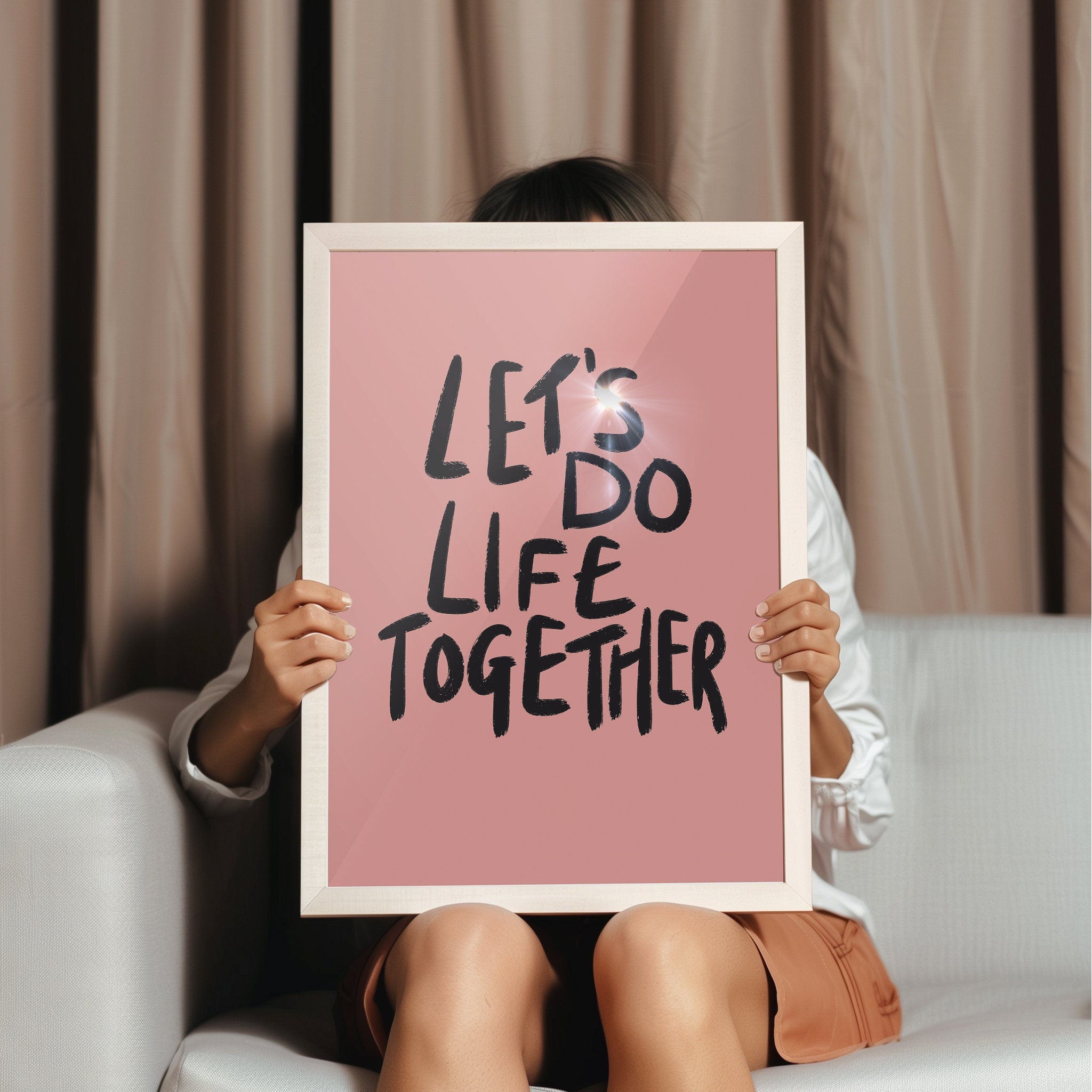 Life Together Typography Art Print