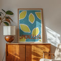 Limoncello Illustrated Art Print For Kitchen