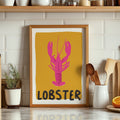 Lobster Typography Art Print For Kitchen