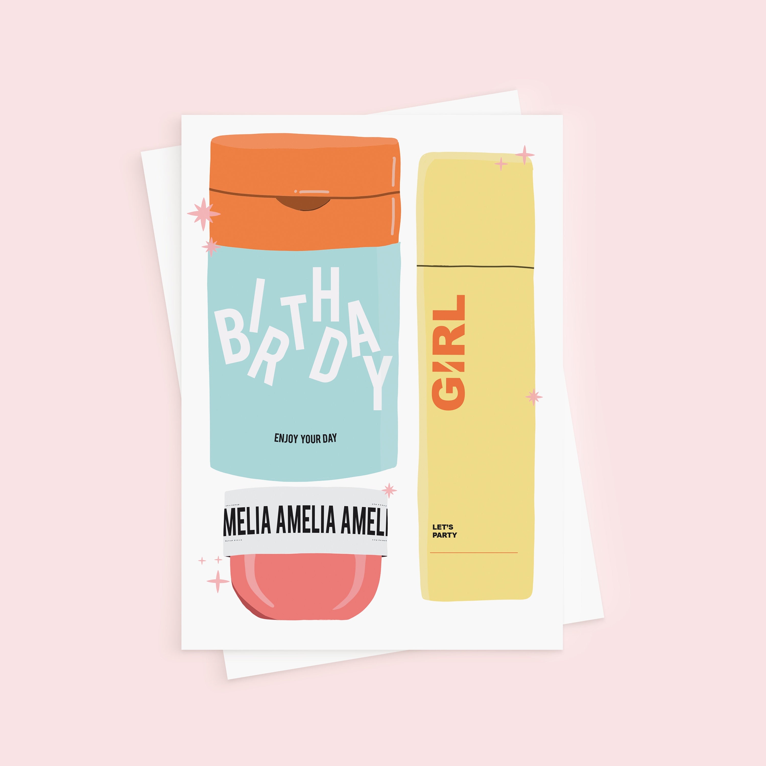 Birthday Skincare Card For Teen Girls