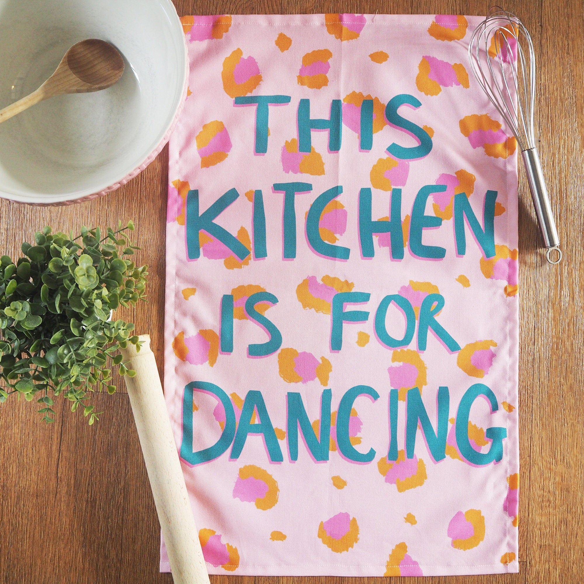 This Kitchen Is For Dancing House Warming Tea Towel