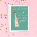 Chicken Wine Christmas Card