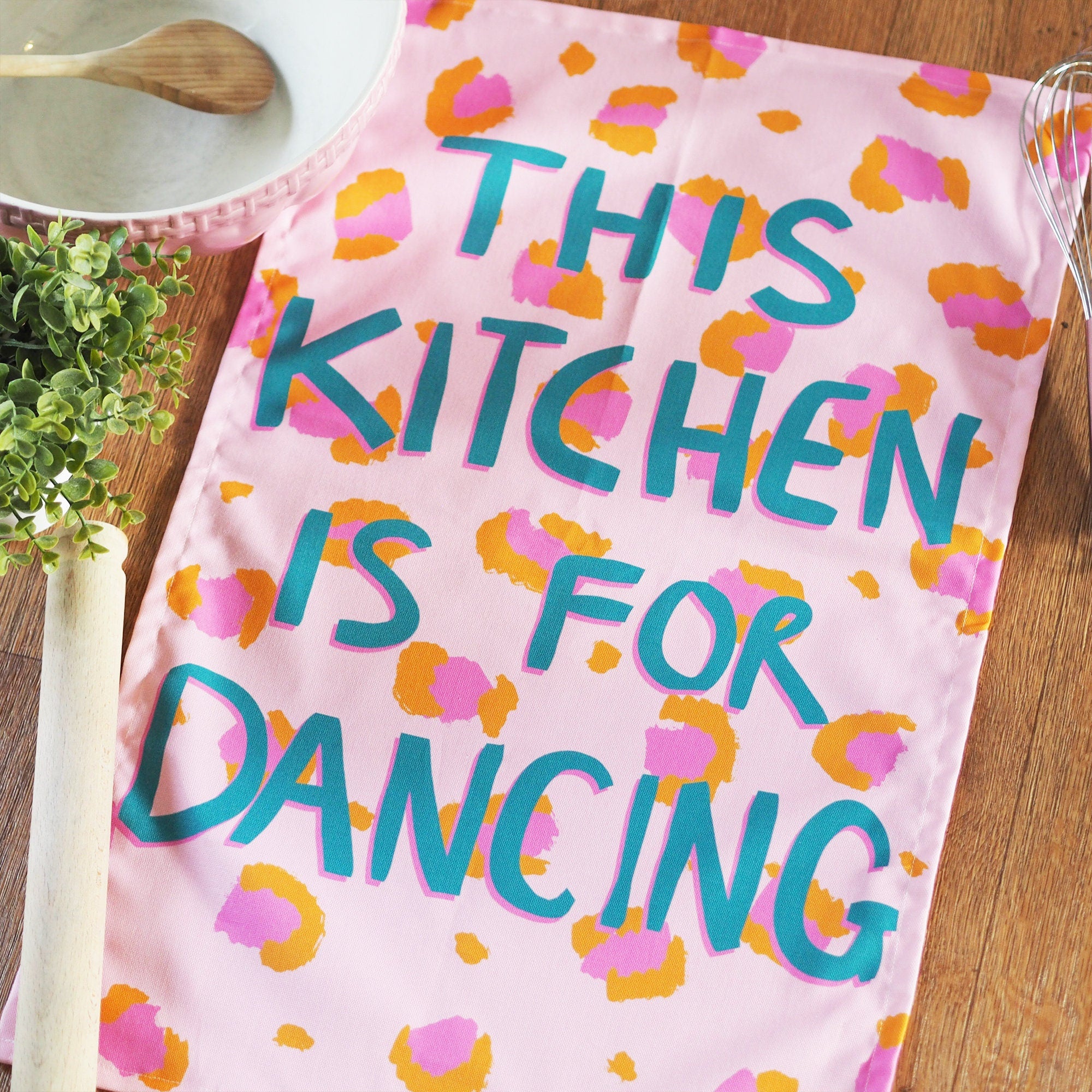 This Kitchen Is For Dancing House Warming Tea Towel
