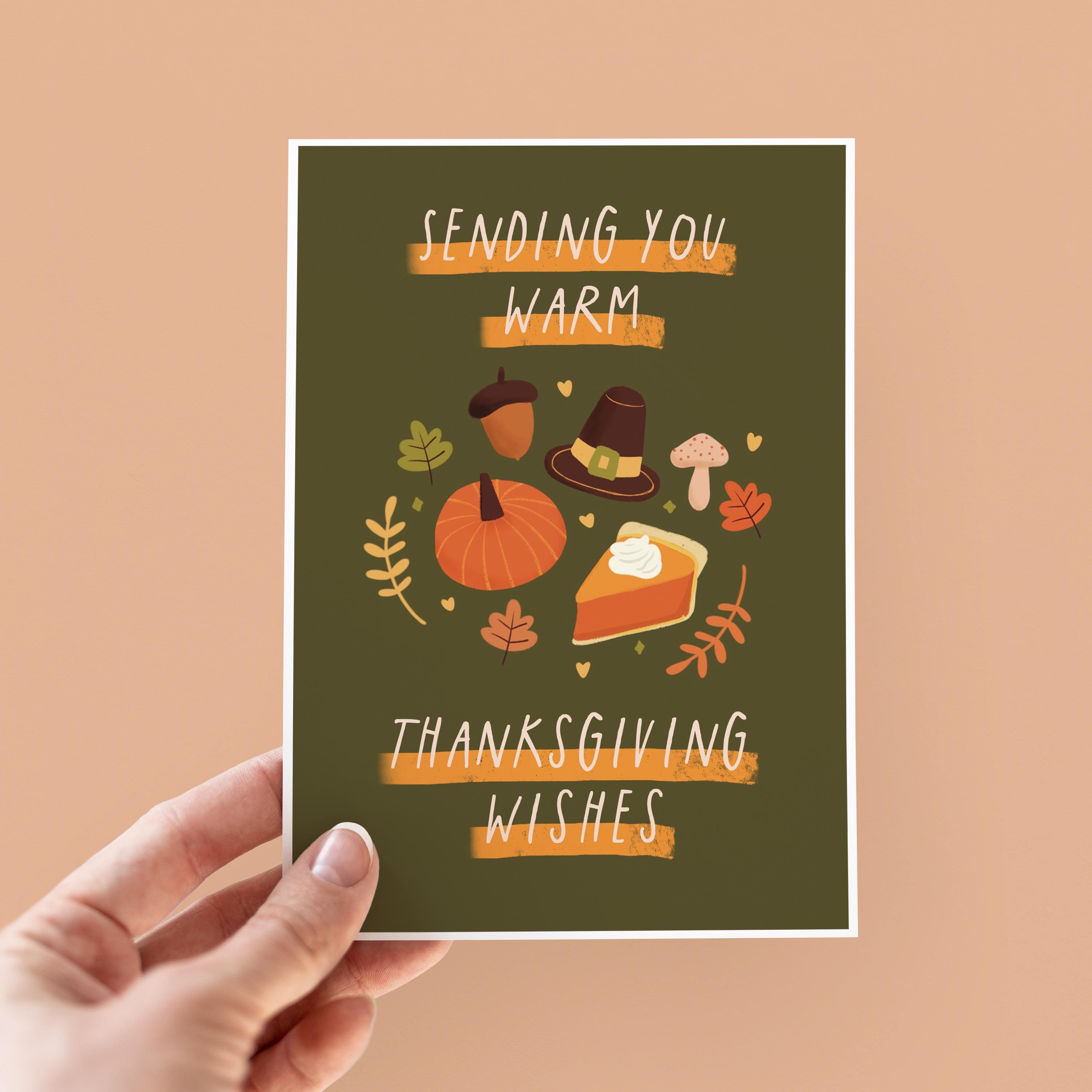 Warm Thanksgiving Wishes - Card For Thanksgiving