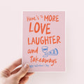 Love, Laughter & Takeaways Cute Valentine's Day Card