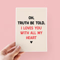 I Loves You Nessa Quote Valentine's Day Card - Gavin and Stacey - Funny