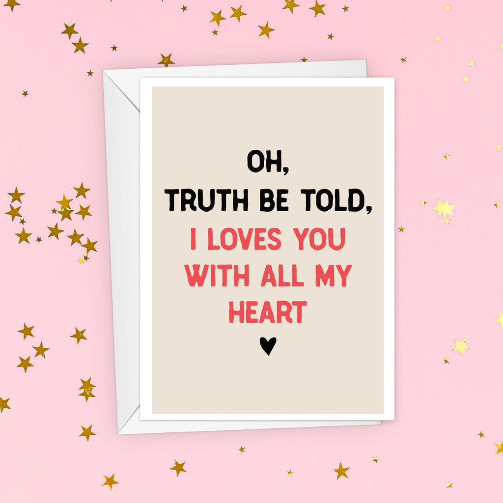 I Loves You Nessa Quote Valentine's Day Card - Gavin and Stacey - Funny
