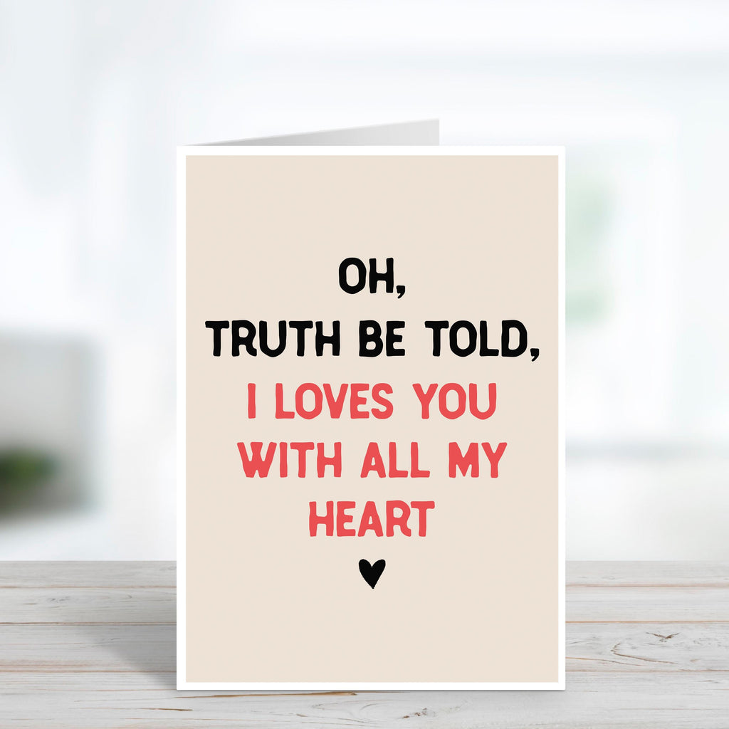 I Loves You Nessa Quote Valentine's Day Card - Gavin and Stacey - Funny