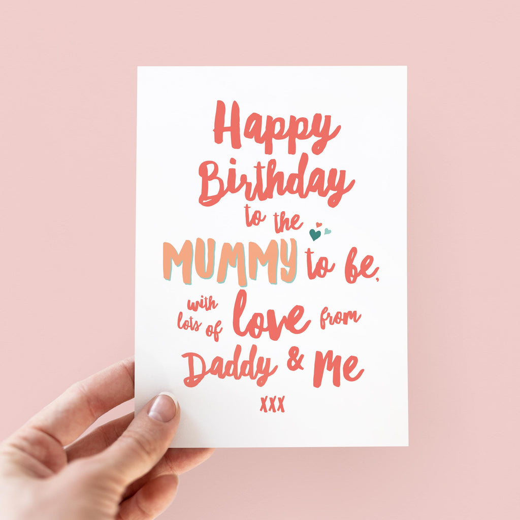 Mummy To Be Birthday Card from Baby Bump