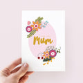 Love You Mum Floral Mother's Day Card - Floral Mother's Day Card - Love You Mum Card - Card For Mum - Mother's Day Card - Flowers
