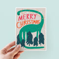 Dinosaur Kids Christmas Card