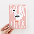 Birthday Chick Illustrated Birthday Card