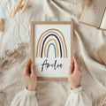 Personalised Rainbow Print - Rainbow Nursery Print - Rainbow Print - New Baby Gift - Personalised Typography Print - Kids Print
