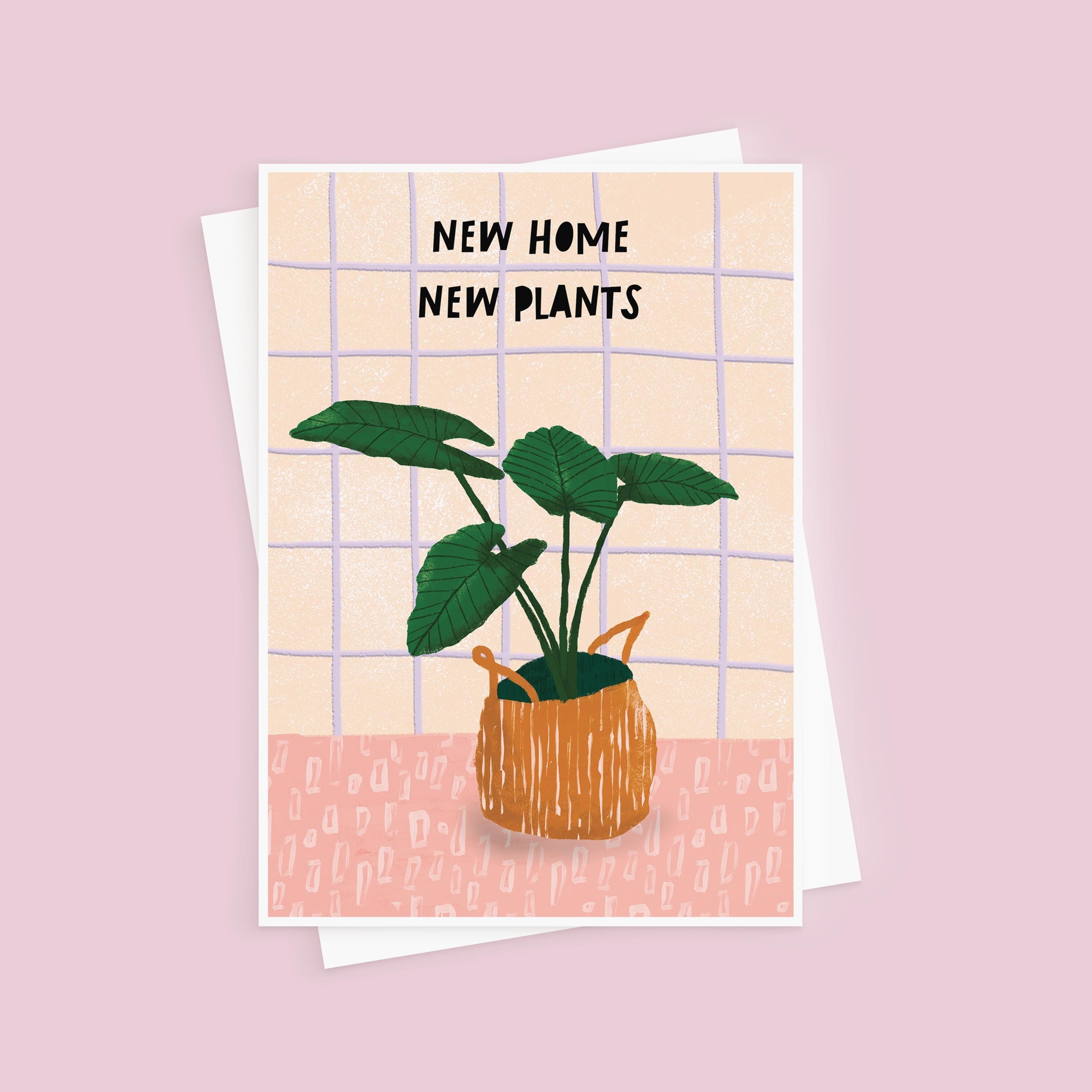 New Home, New Plants Illustrated House Warming Card