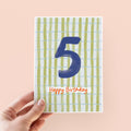 Kids 5th Birthday Card - Milestone Birthday Card - Card For Children - Birthday Card