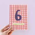 Kids 6th Birthday Card - Milestone Birthday Card - Card For Children - Birthday Card