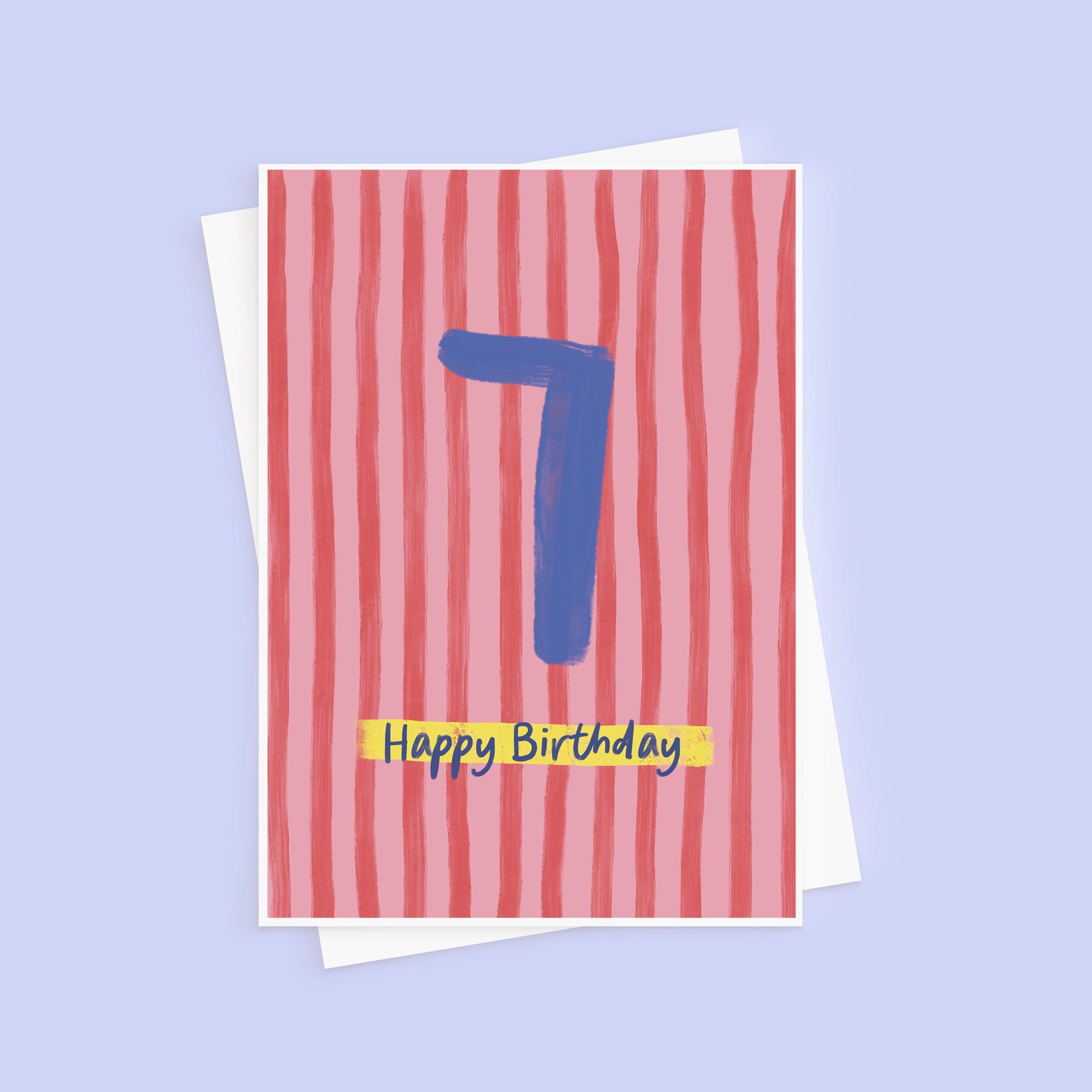 Kids 7th Birthday Card - Milestone Birthday Card - Card For Children - Birthday Card