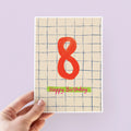 Kids 8th Birthday Card - Milestone Birthday Card - Card For Children - Birthday Card