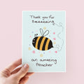 Bee Thank You Teacher End Of Term Card