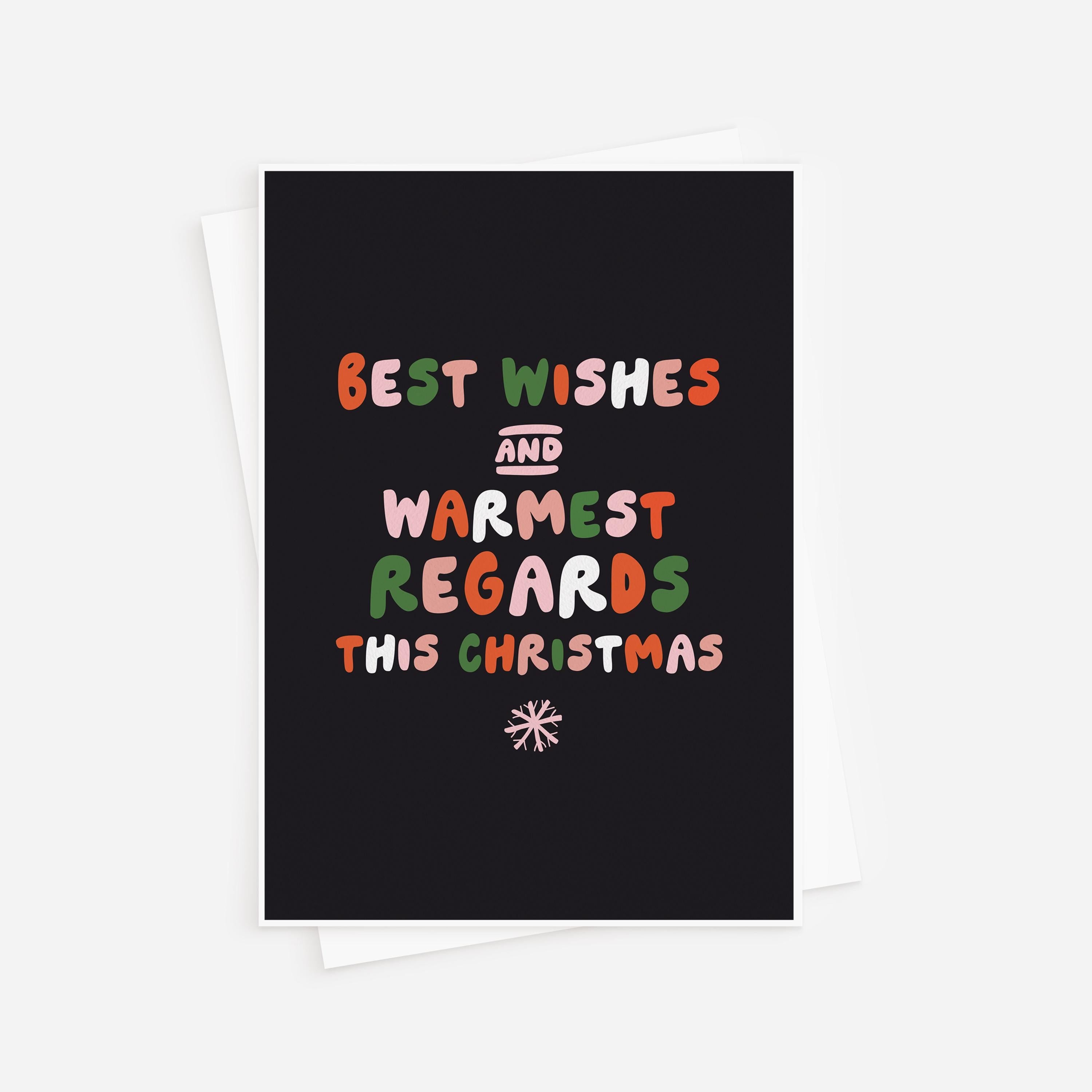 Best Wishes Warmest Regards Funny Christmas Card