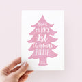 Baby's First Christmas Card - Personalised First Christmas Card - Baby Girl Christmas Card - Baby Boy Christmas Card - First Christmas