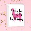 Fa La Llama Funny Christmas Card - Llama Christmas Card - Funny Christmas Card - Llama Card - Llama - Christmas Card